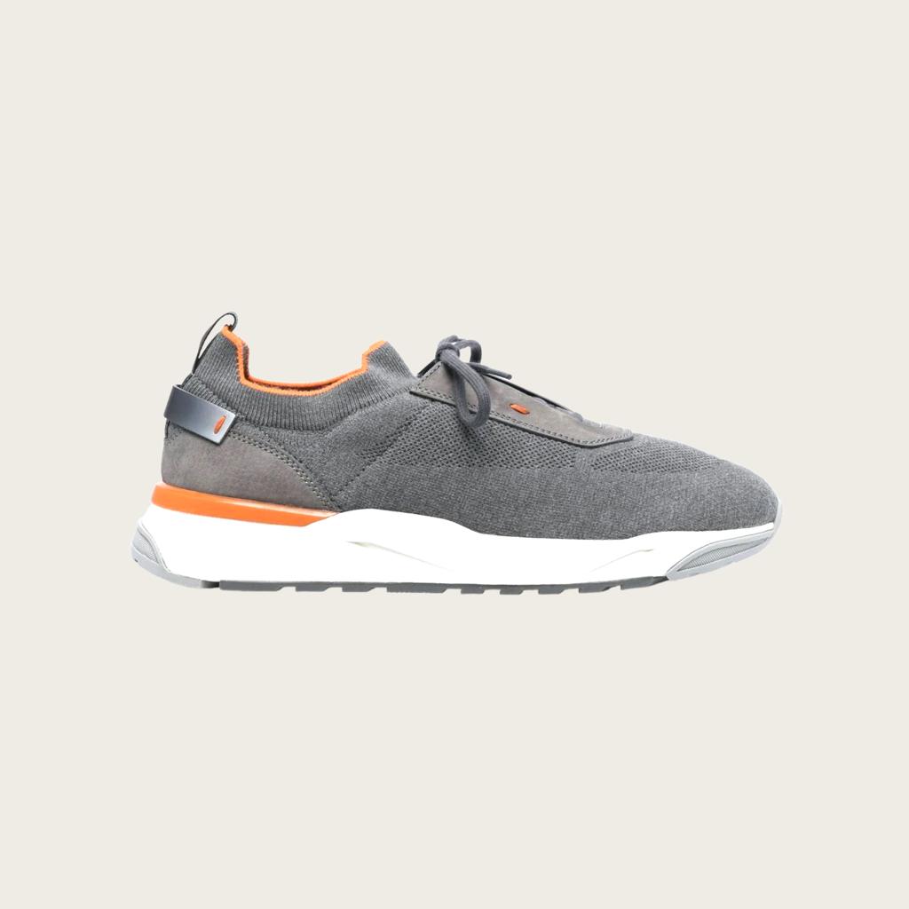 Santoni Sneakers Stretch Grey Shoes Online