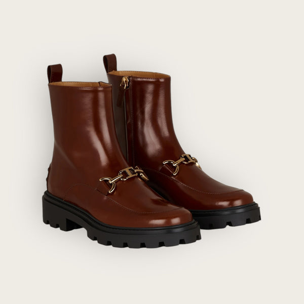 Tod's T-Clamp Ankle Boots Brown