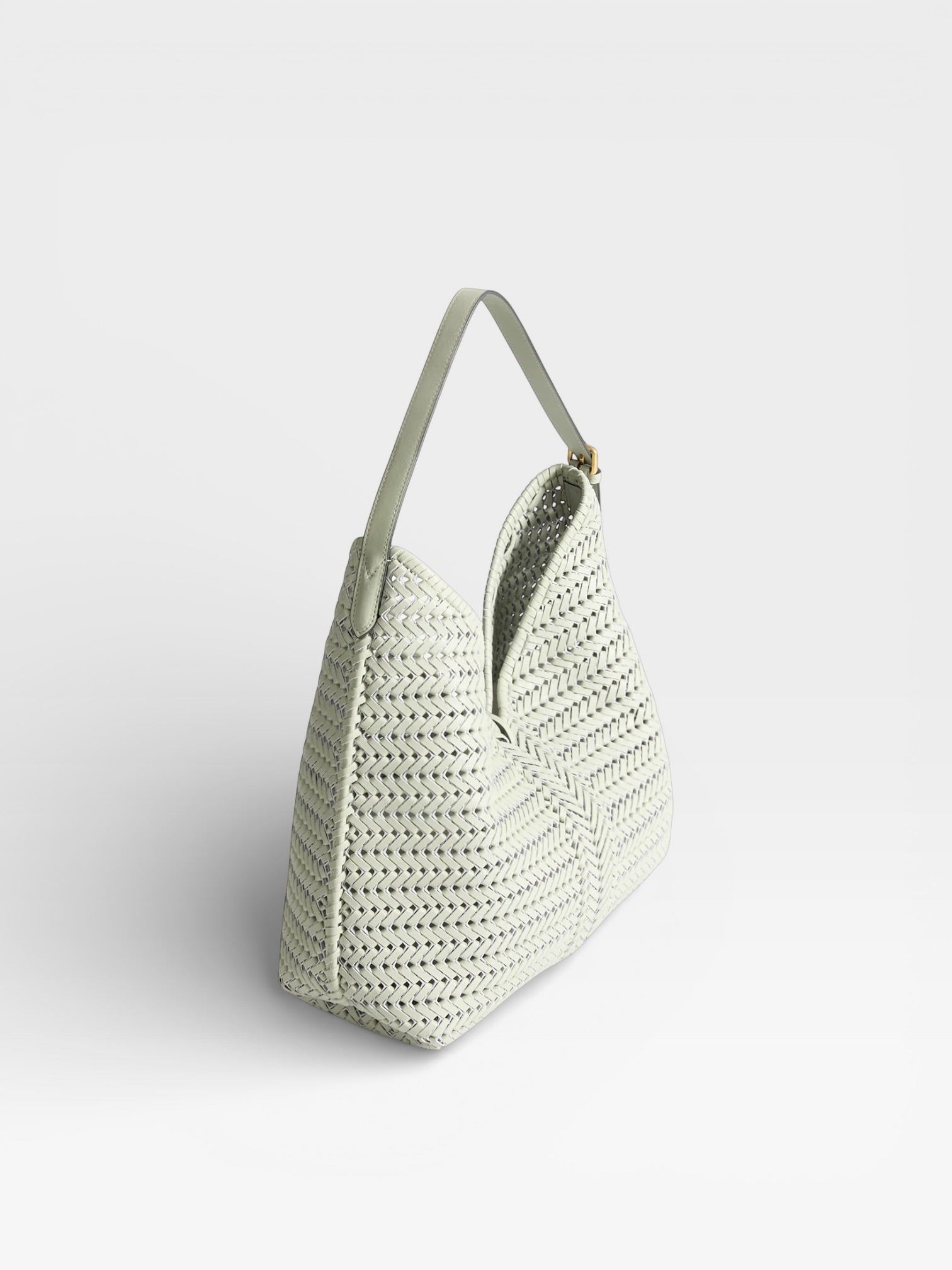 Anya Hindmarch Neeson Tassel Hobo Bag Off-White