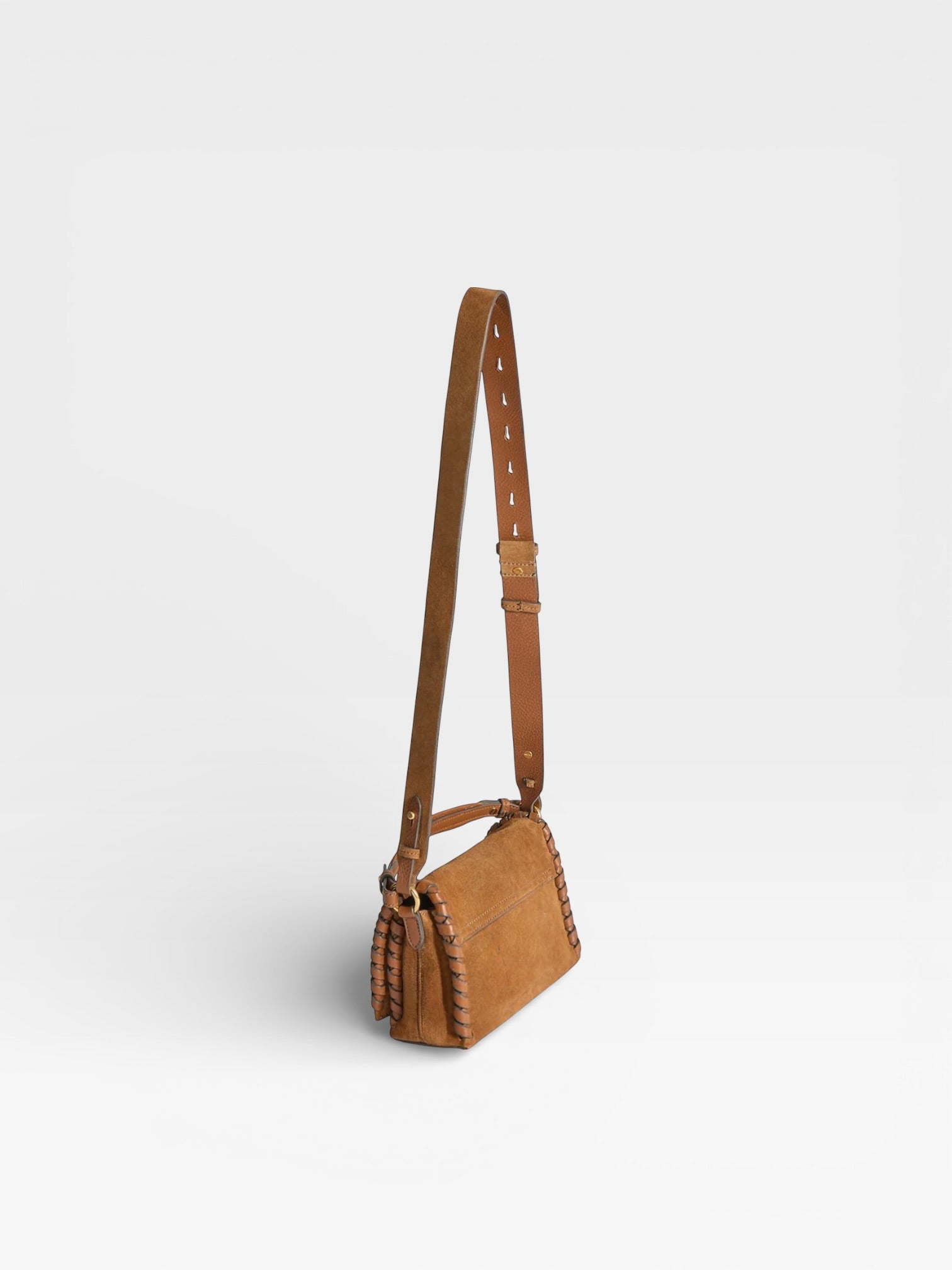Anya Hindmarch Mortimer Whipstitch Cross-body Camel – Azur Shoes