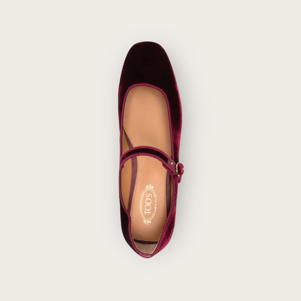 Tod's Ballerinas Burgundy