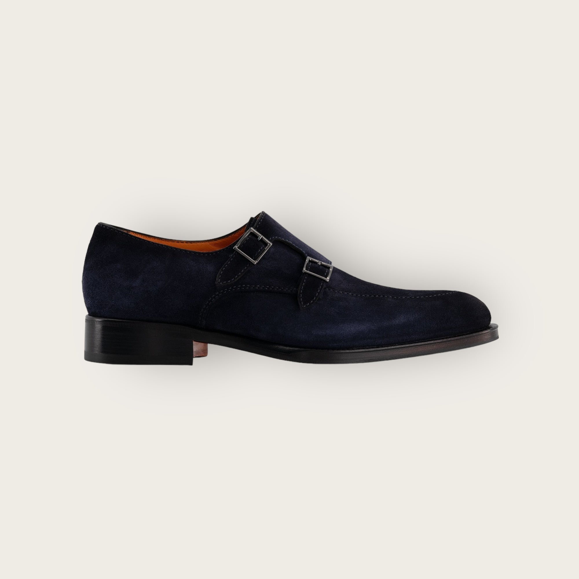 Santoni Double-Buckle Navy