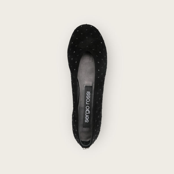 Sergio Rossi Sr Arc Ballerinas Black