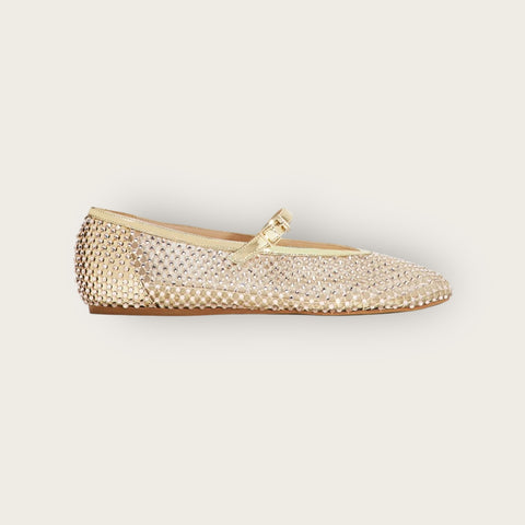 Le Silla Gilda Ballet Flat Gold