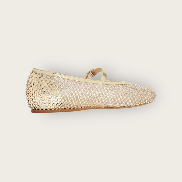 Le Silla Gilda Ballet Flat Gold