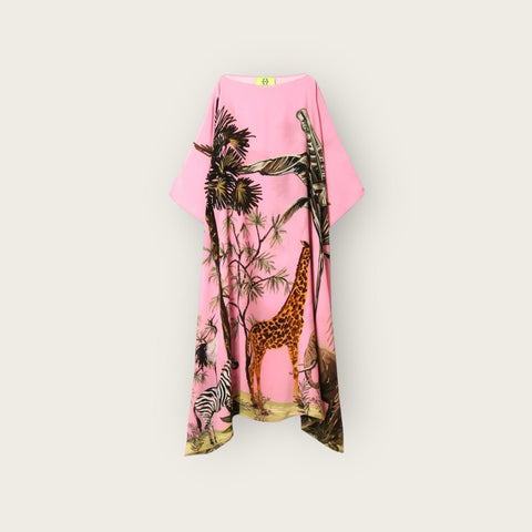 Simone Bruns Safari Silk Tunic Pink