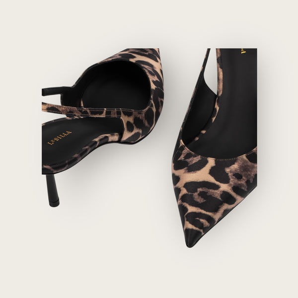 Le Silla Slingbacks Bella 60 Leopard