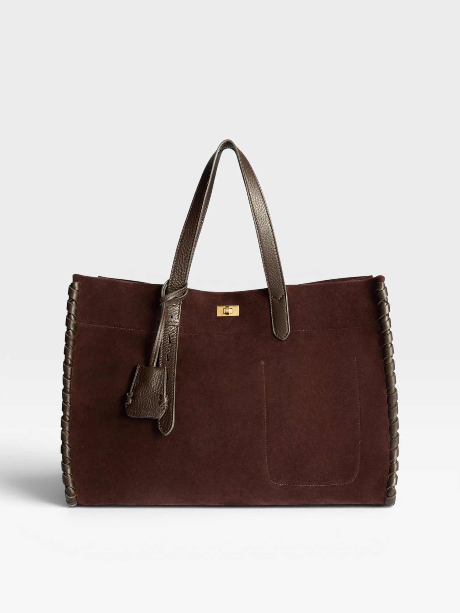Anya Hindmarch Mortimer Whipstitch Tote Burgundy