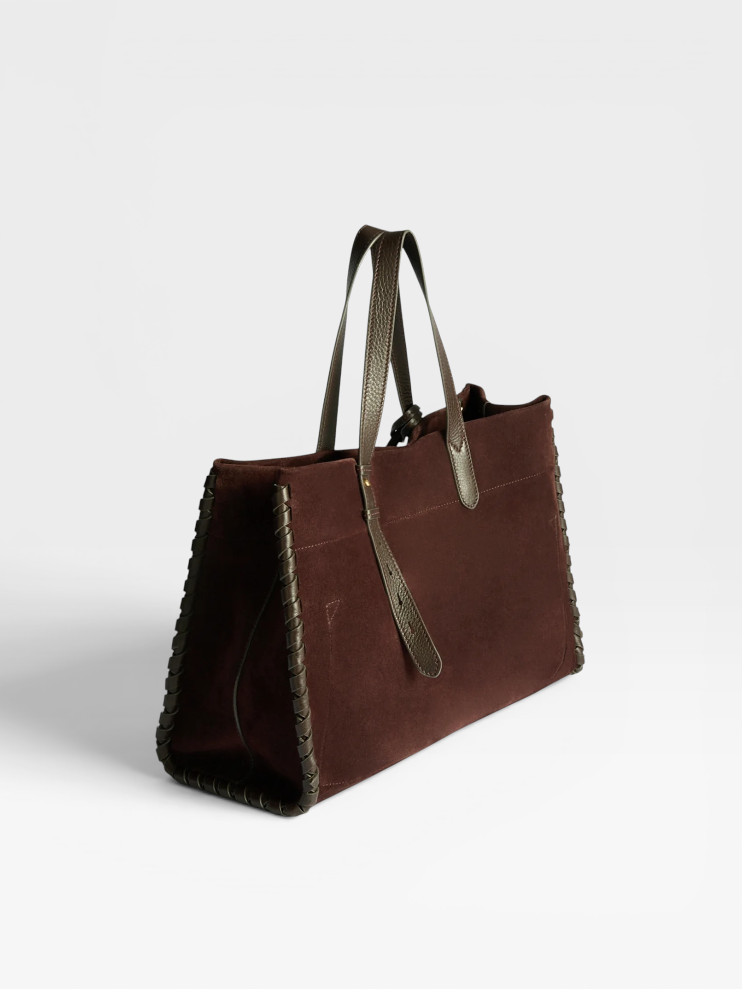 Anya Hindmarch Mortimer Whipstitch Tote Burgundy