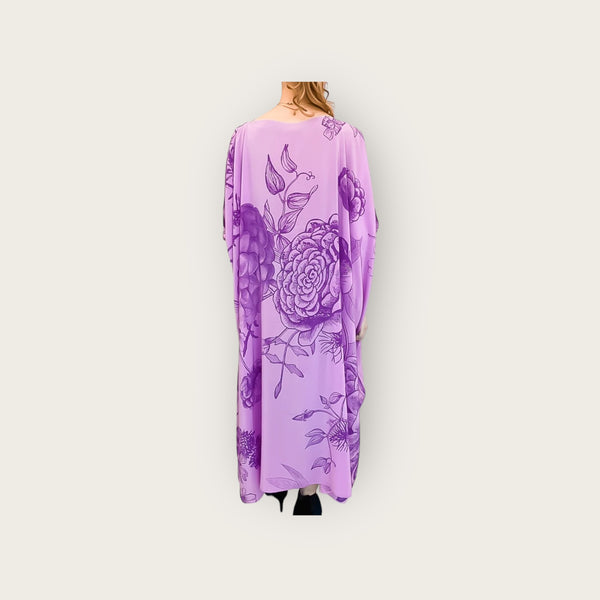 Simone Bruns Flower Explosion Dress Light Purple