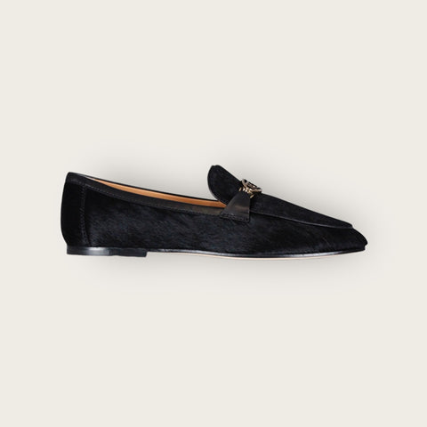 Tod's Loafers in Pony Effect Black