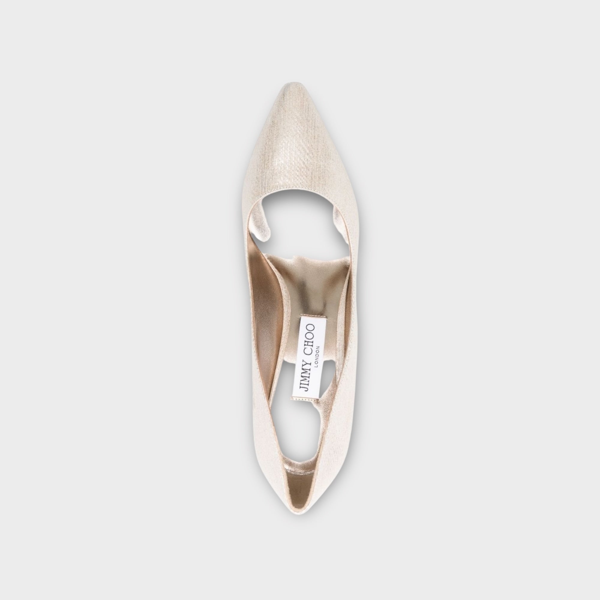 【新品未使用】JIMMY CHOO ROMY 85 ゴールド 35 1/2 Romy 85 | Gold Crushed Metallic Pointy Toe Pumps | JIMMY CHOO