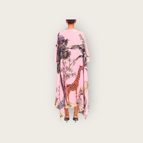 Simone Bruns Safari Silk Tunic Pink