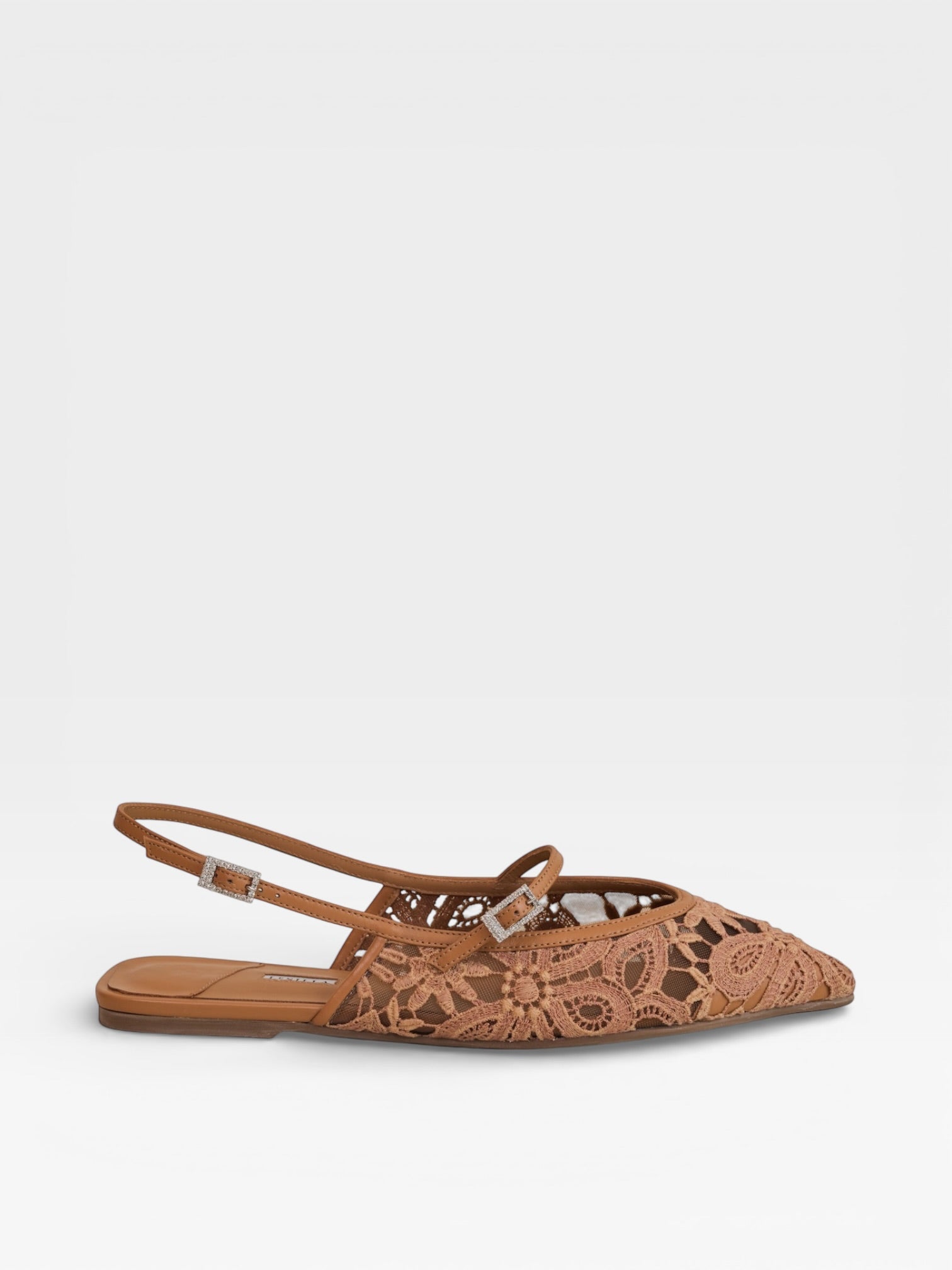 Le Silla Slingbacks Flat Chanel Brown