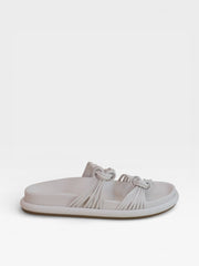 Santoni Slides White