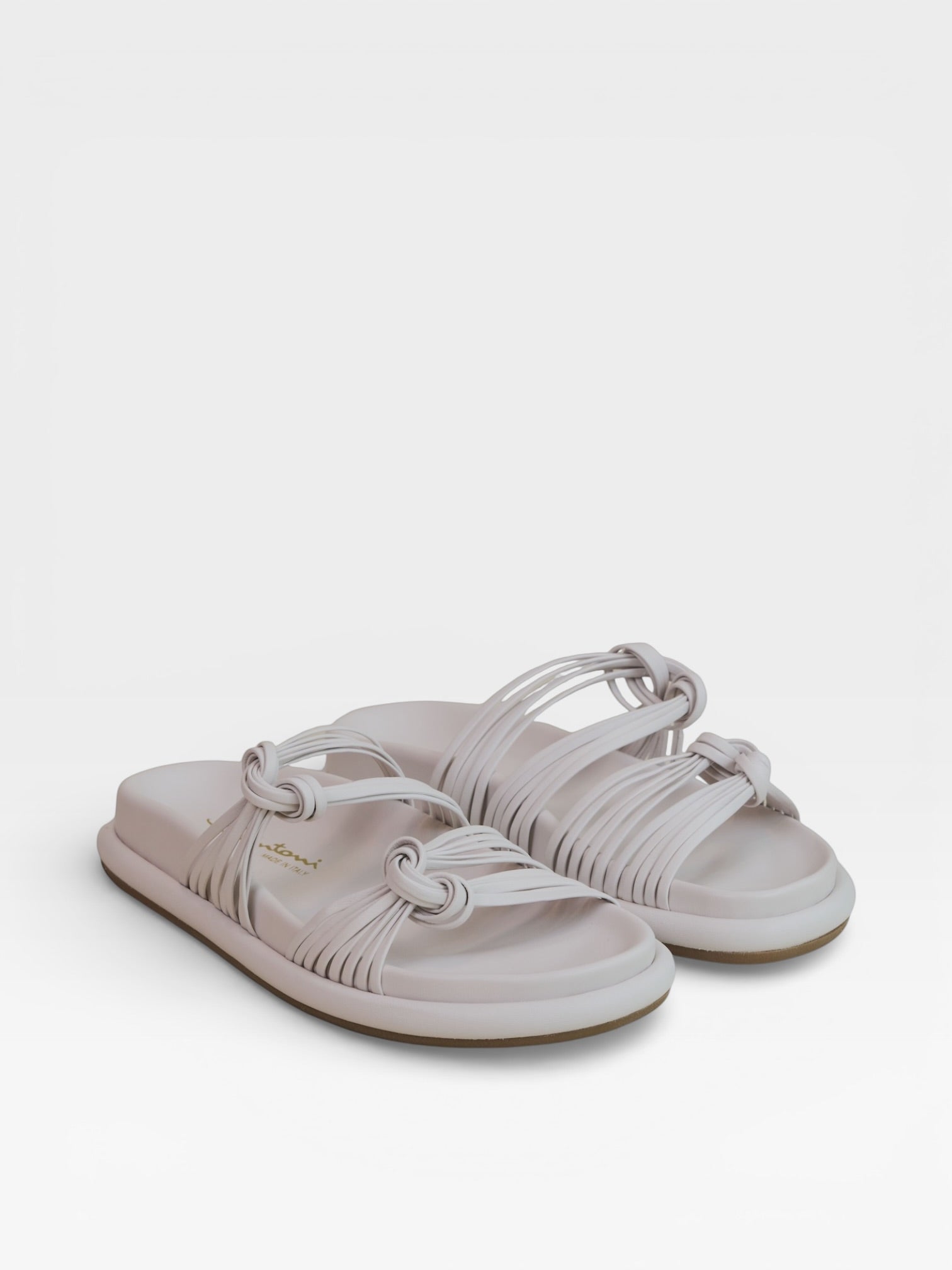 Santoni Slides White