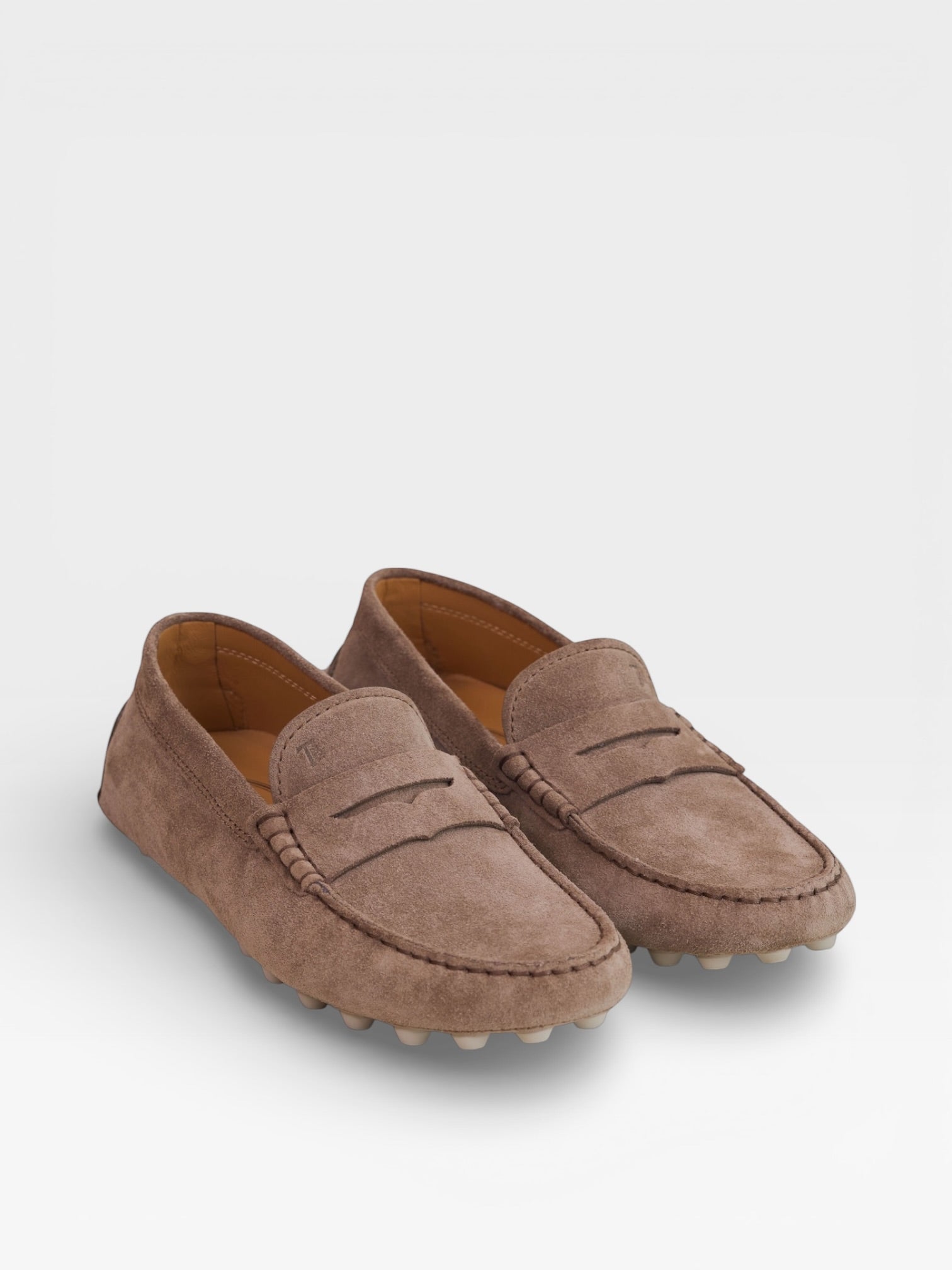 Tod's Gommino Bubble Loafers Taupe