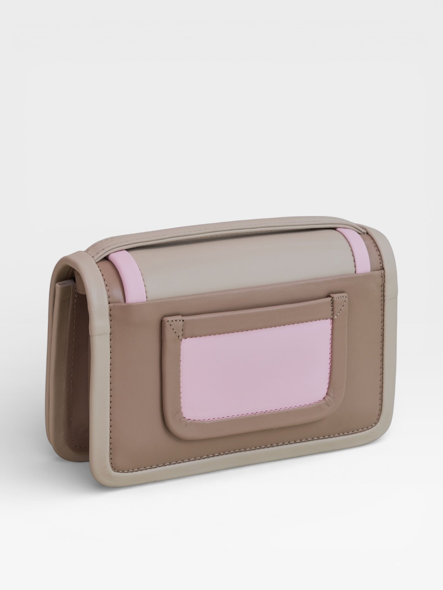 Pierre Hardy Alpha Handbang Taupe Off White