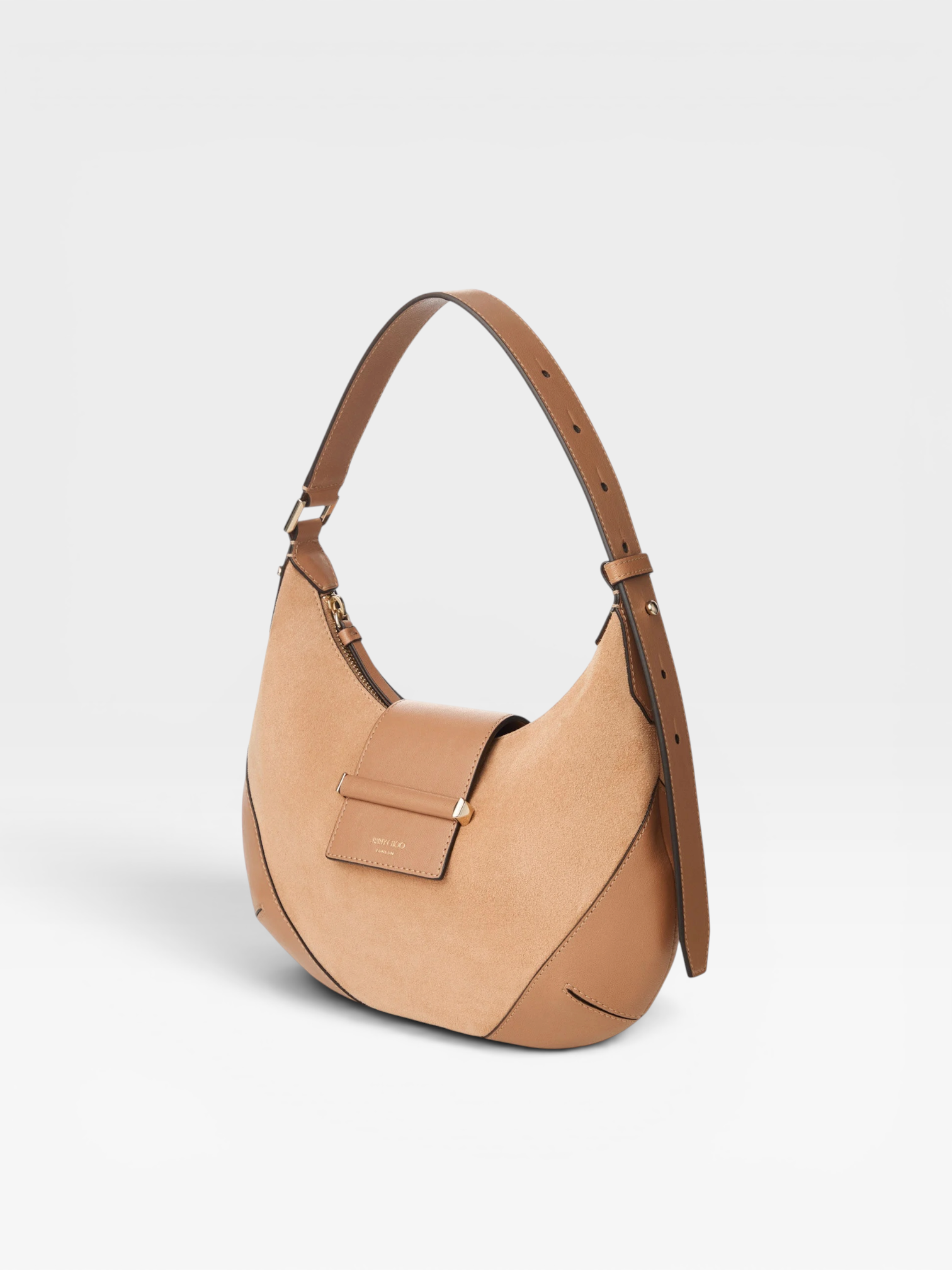 Jimmy Choo Bar Hobo Small Cognac