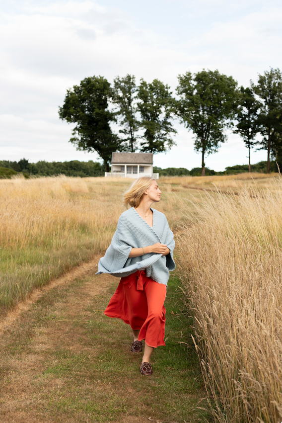 Wehve Lose Cardigan Bella Blue Chalk