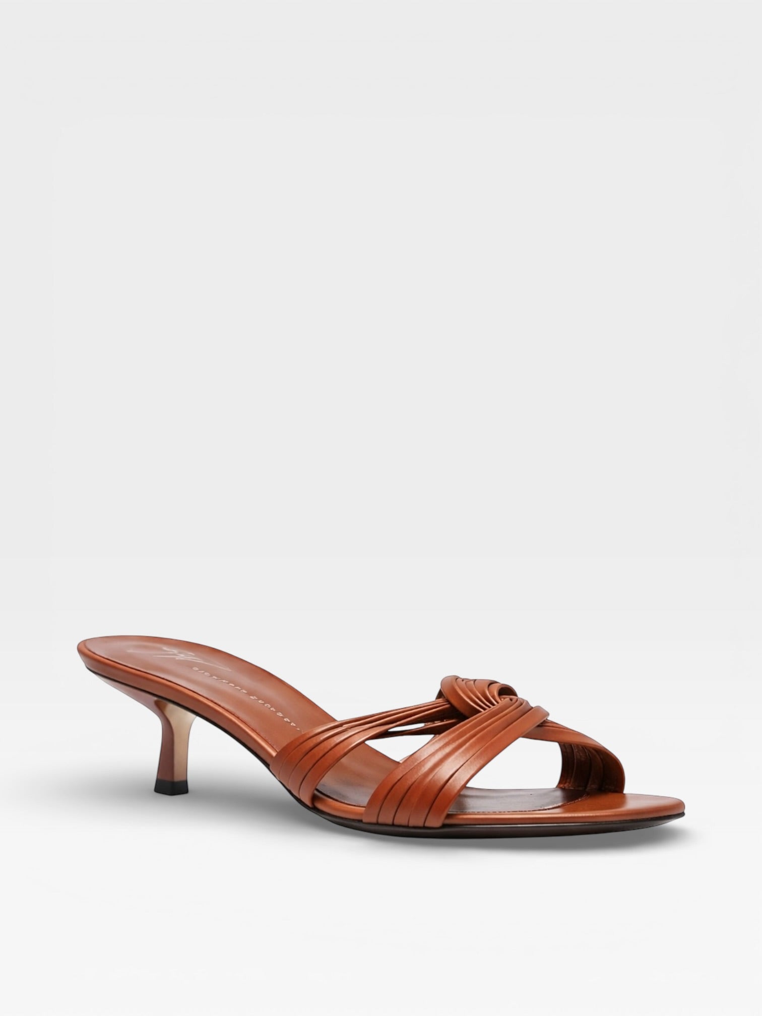 Giuseppe Zanotti Mules Alien Knot 45 Brown