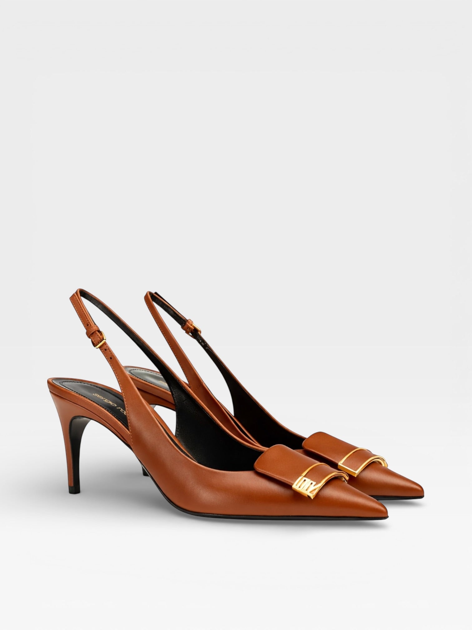 Sergio Rossi Slingbacks 75 Caramel