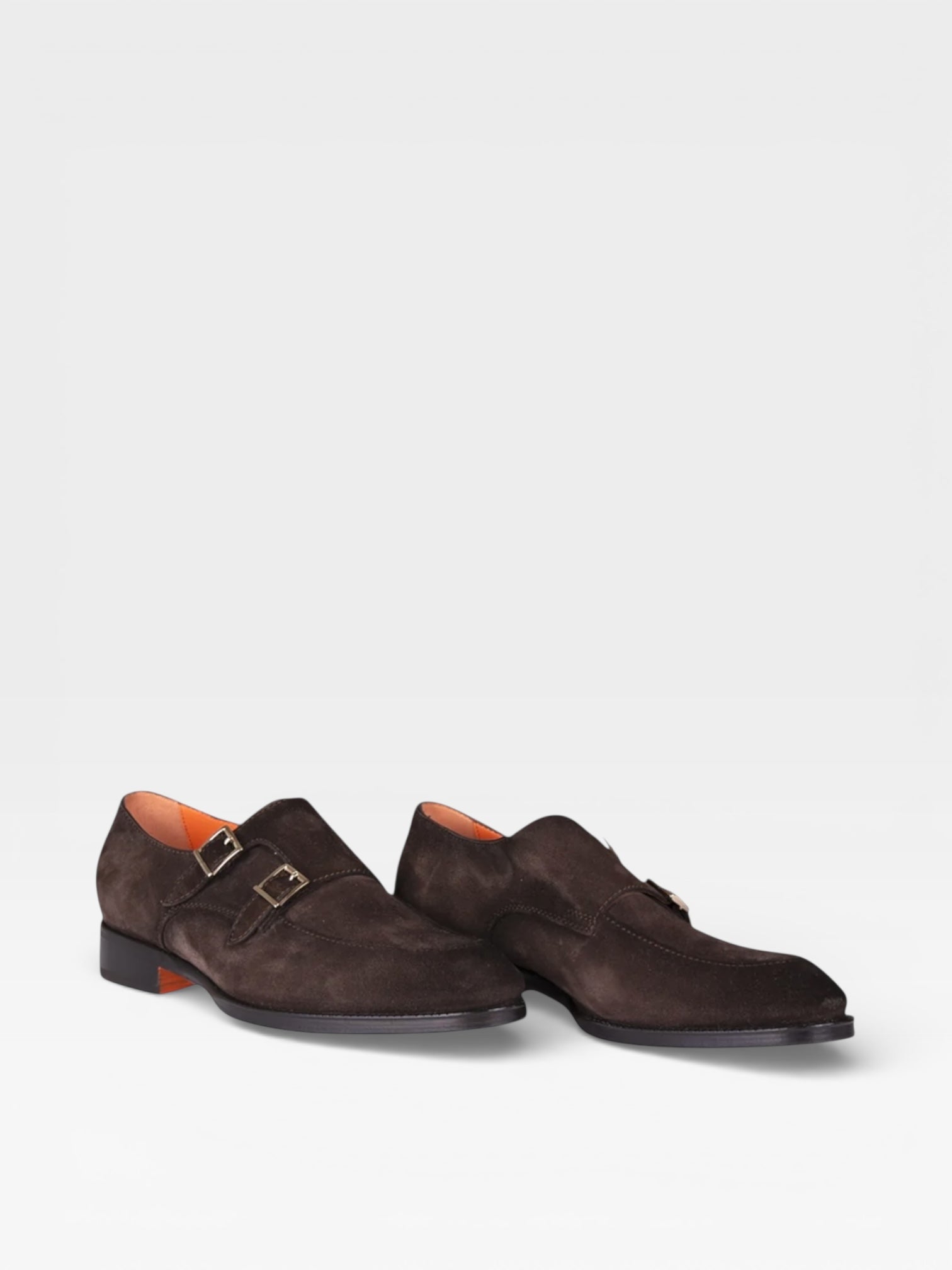 Santoni Double-Buckle Brown