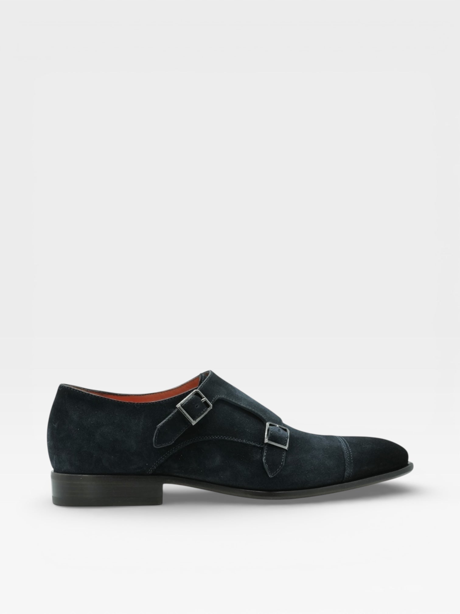 Santoni Double-Buckle Navy