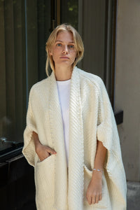 Wehve Billy Lose Cardigan Ivory