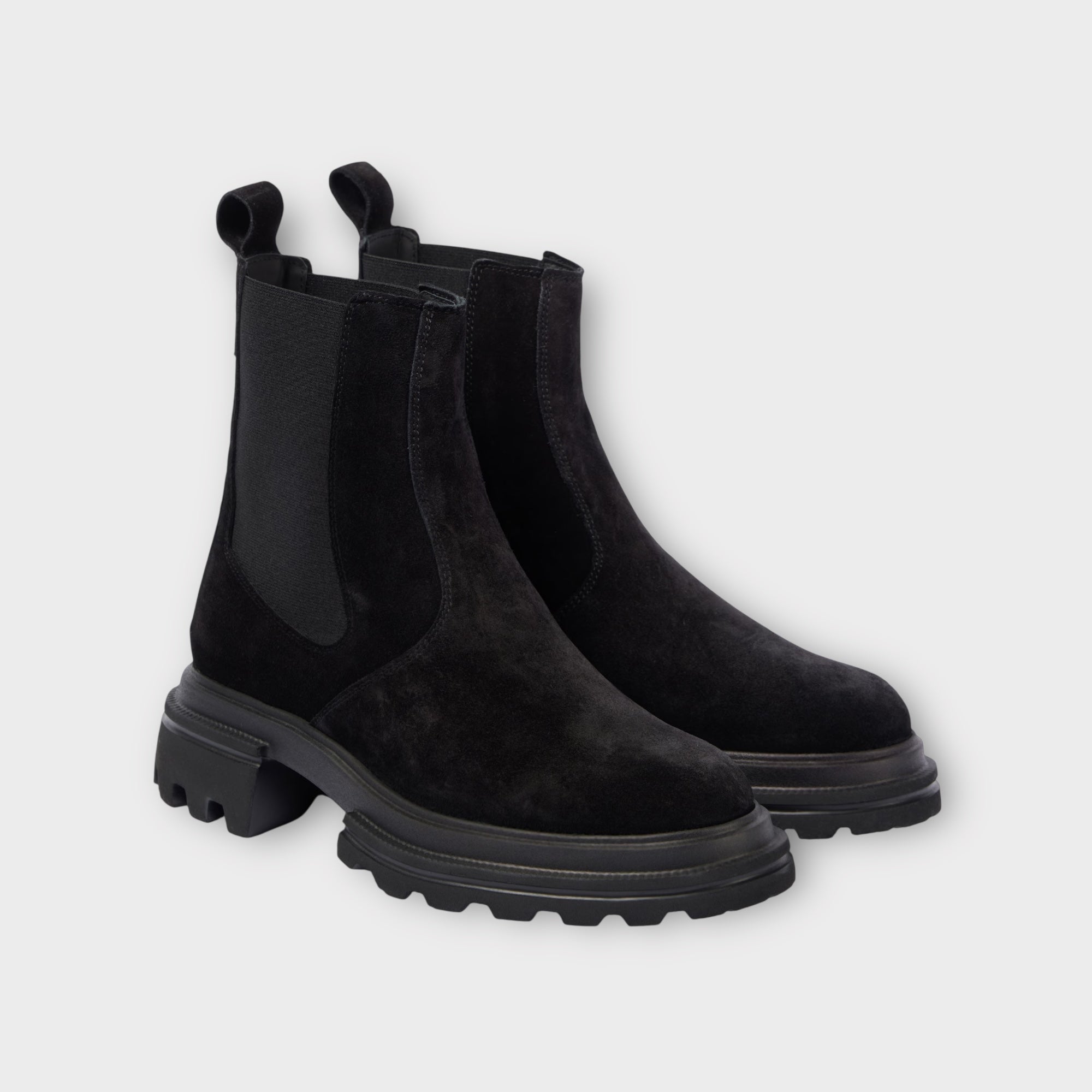 Hogan Chelsea Ankle Boots 10 Storey Black