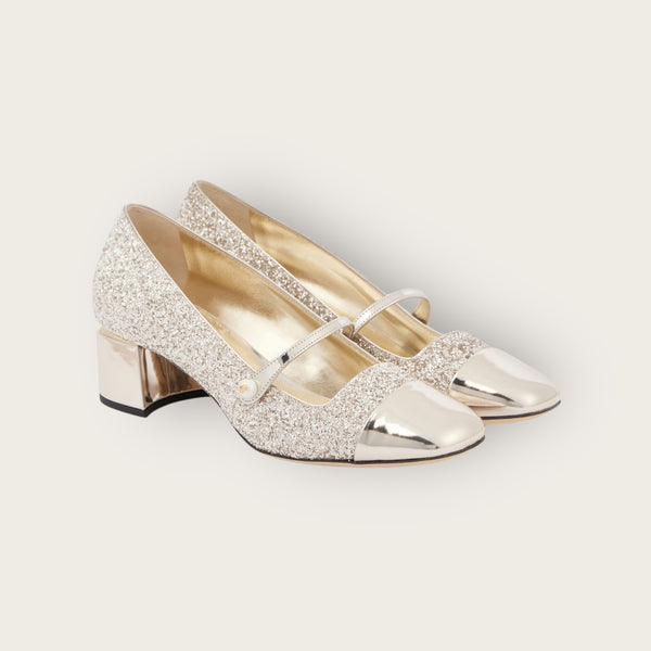 Jimmy Choo Elisa 45 Gold