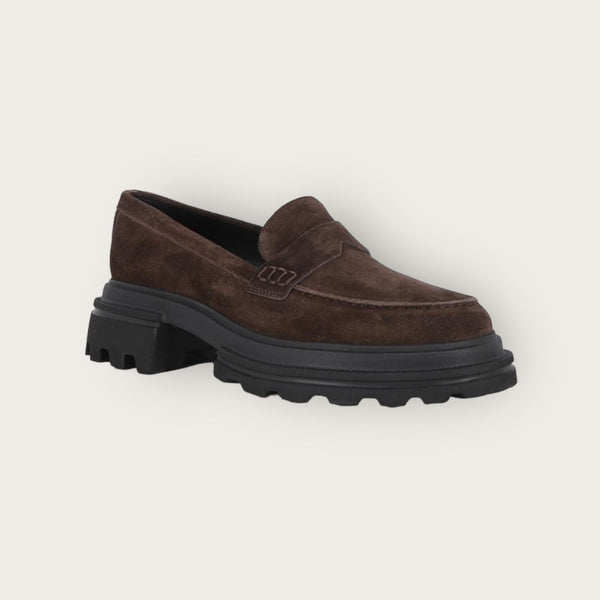 Hogan 10-Storey Loafers Brown