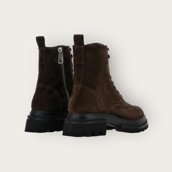 Hogan 10-Storey Combat Boots Brown