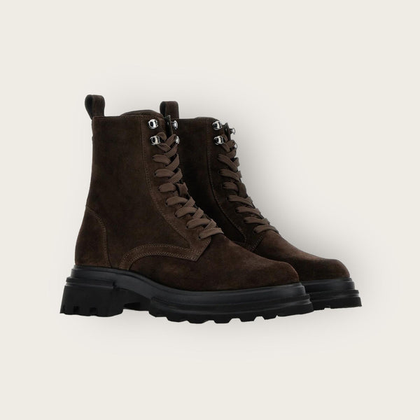 Hogan 10-Storey Combat Boots Brown