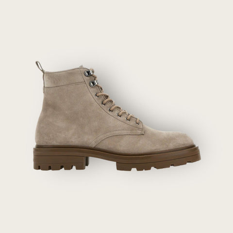 Hogan H673 Combat Boots Beige