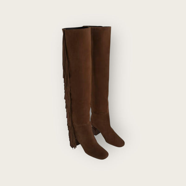 Pierre Hardy Texas Over The Knee Boots Chocolate