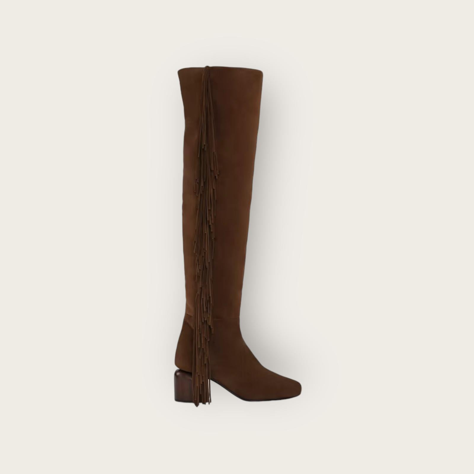 Pierre Hardy Texas Over The Knee Boots Chocolate