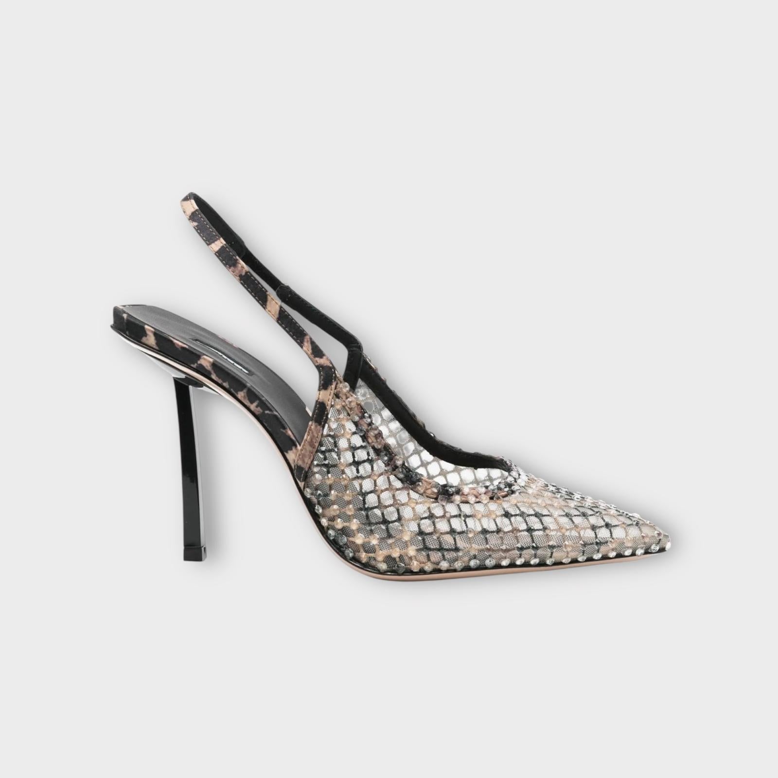 Le Silla Slingbacks Gilda 80 Leopard Print