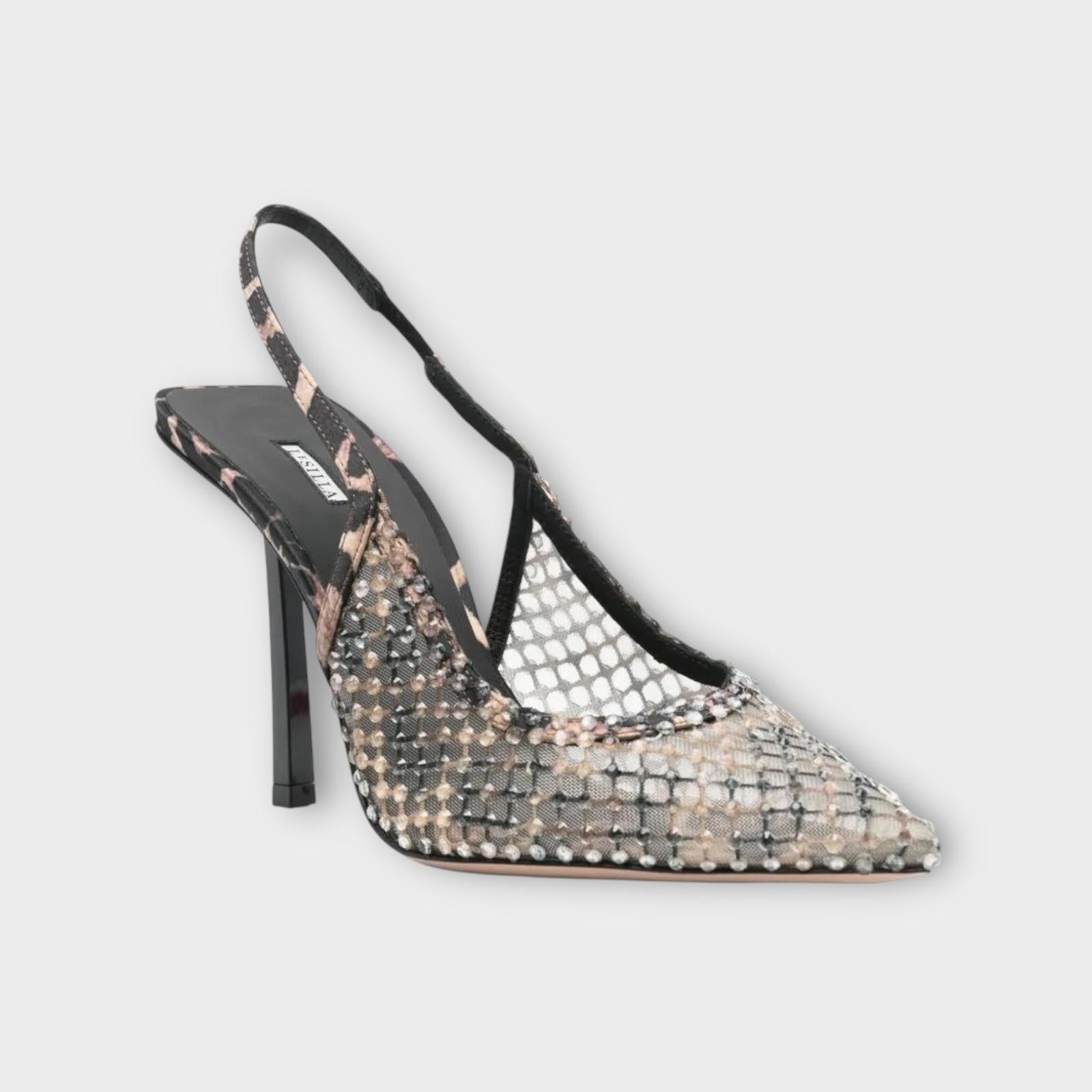Le Silla Slingbacks Gilda 80 Leopard Print