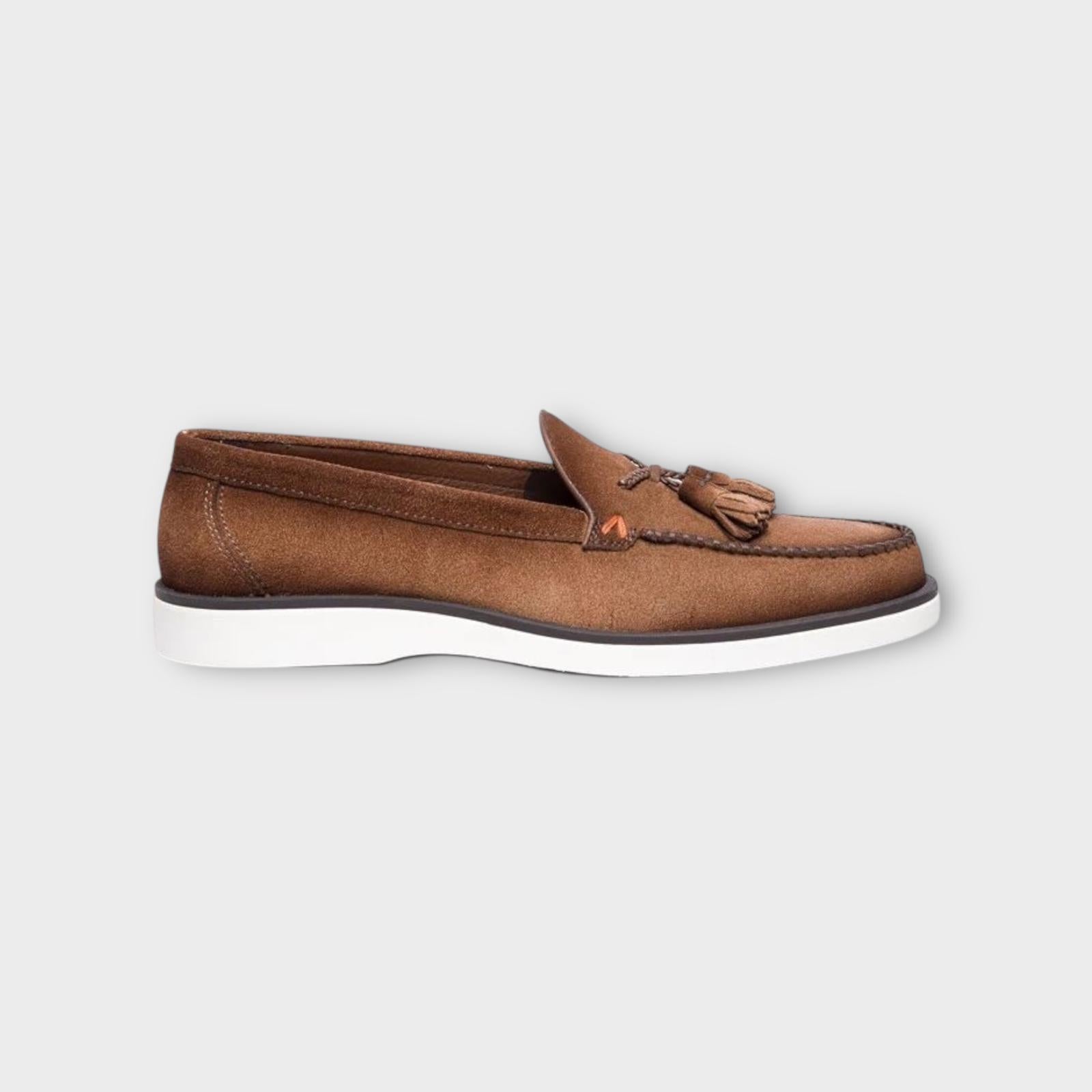 Santoni Loafers Cognac