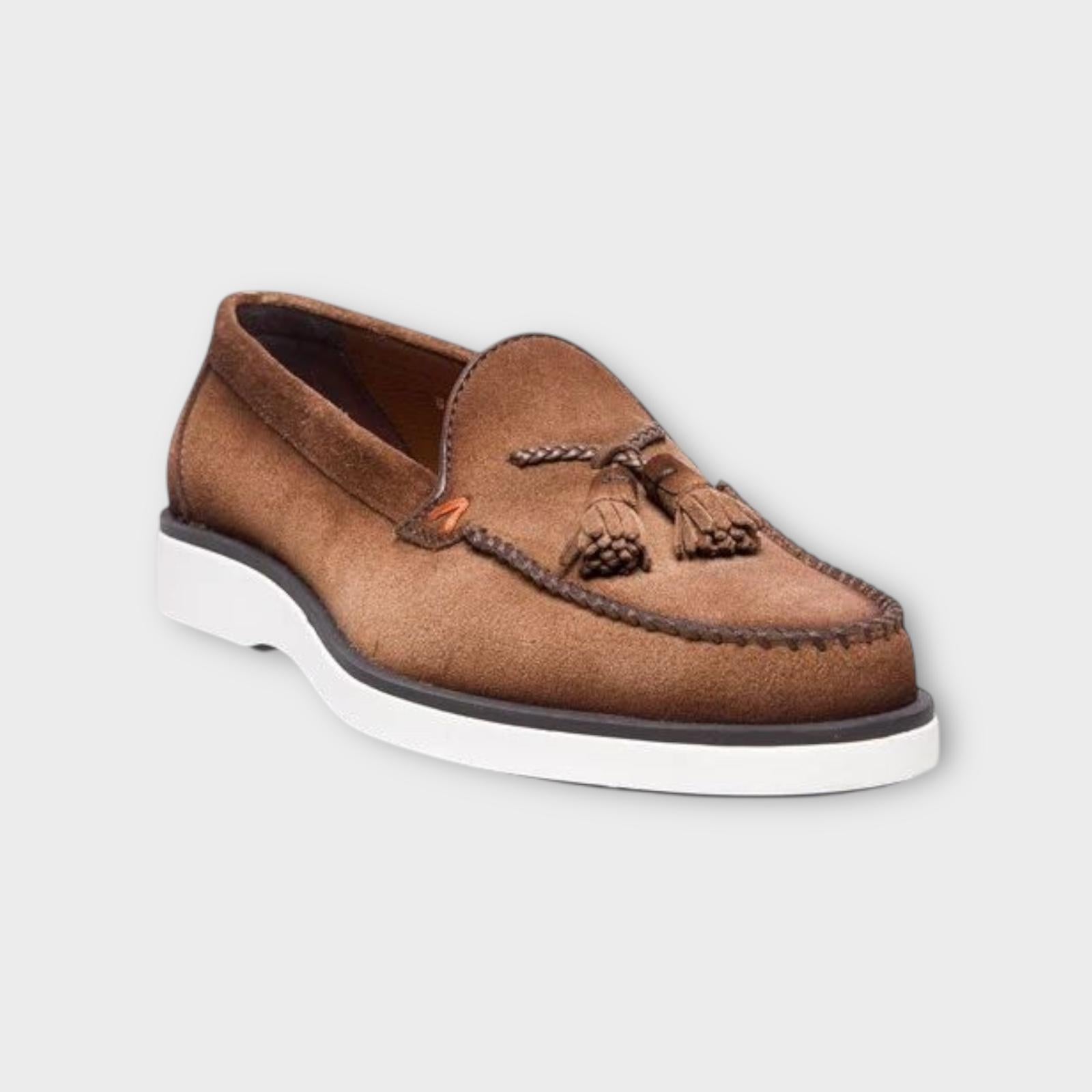 Santoni Loafers Cognac