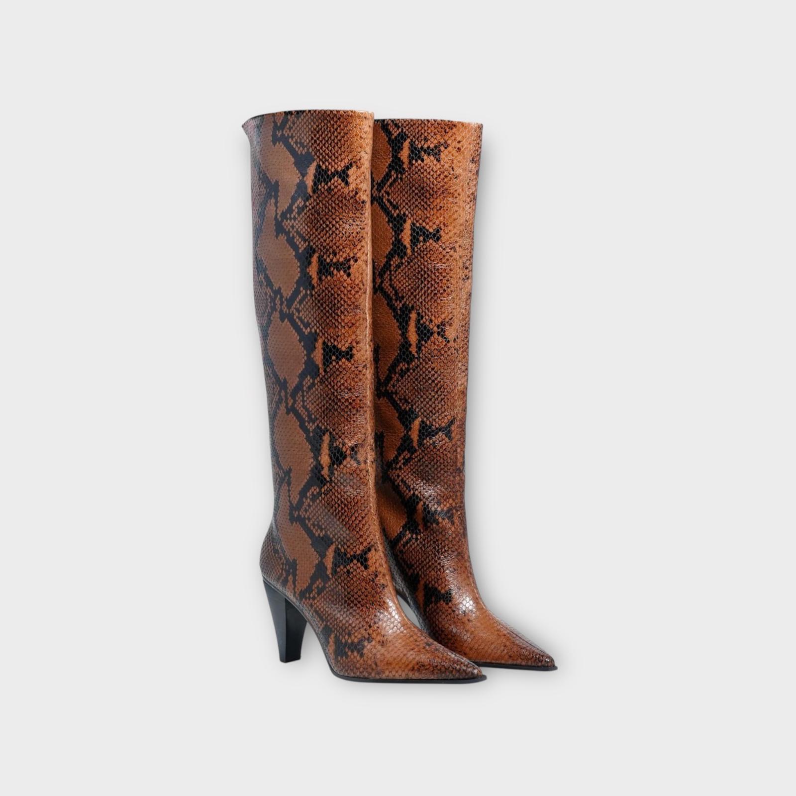 Roberto Festa Knee Hight Boots 70 Brown