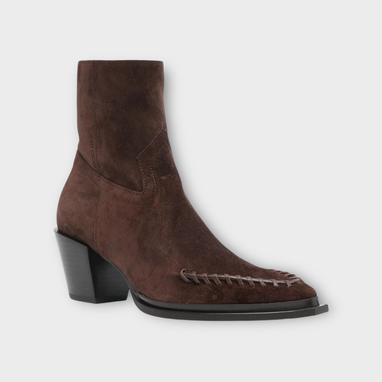 Jimmy Choo Ankle Boots Cece 60 Chocolat