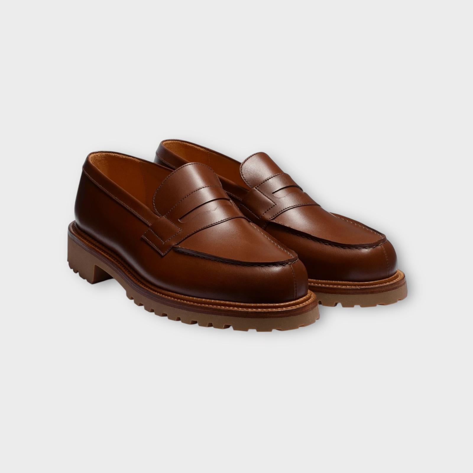 J.M. Weston Loafers Commando 180 Light Brown