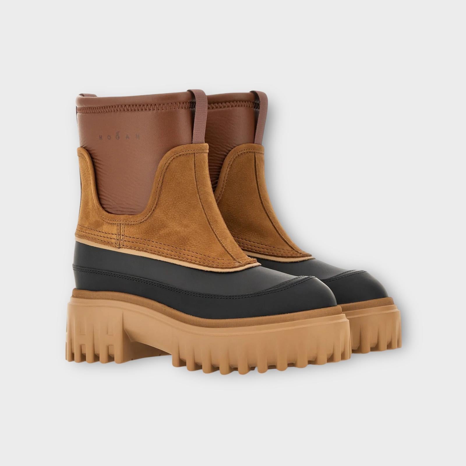 Hogan Boots H700 Brown Black