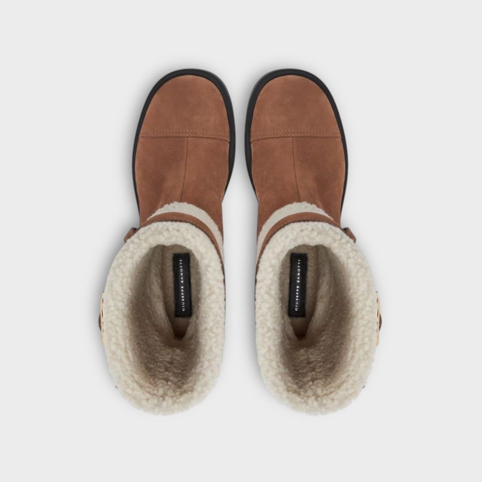 Giuseppe Zanotti Boots Courmayeur Brown – Azur Shoes