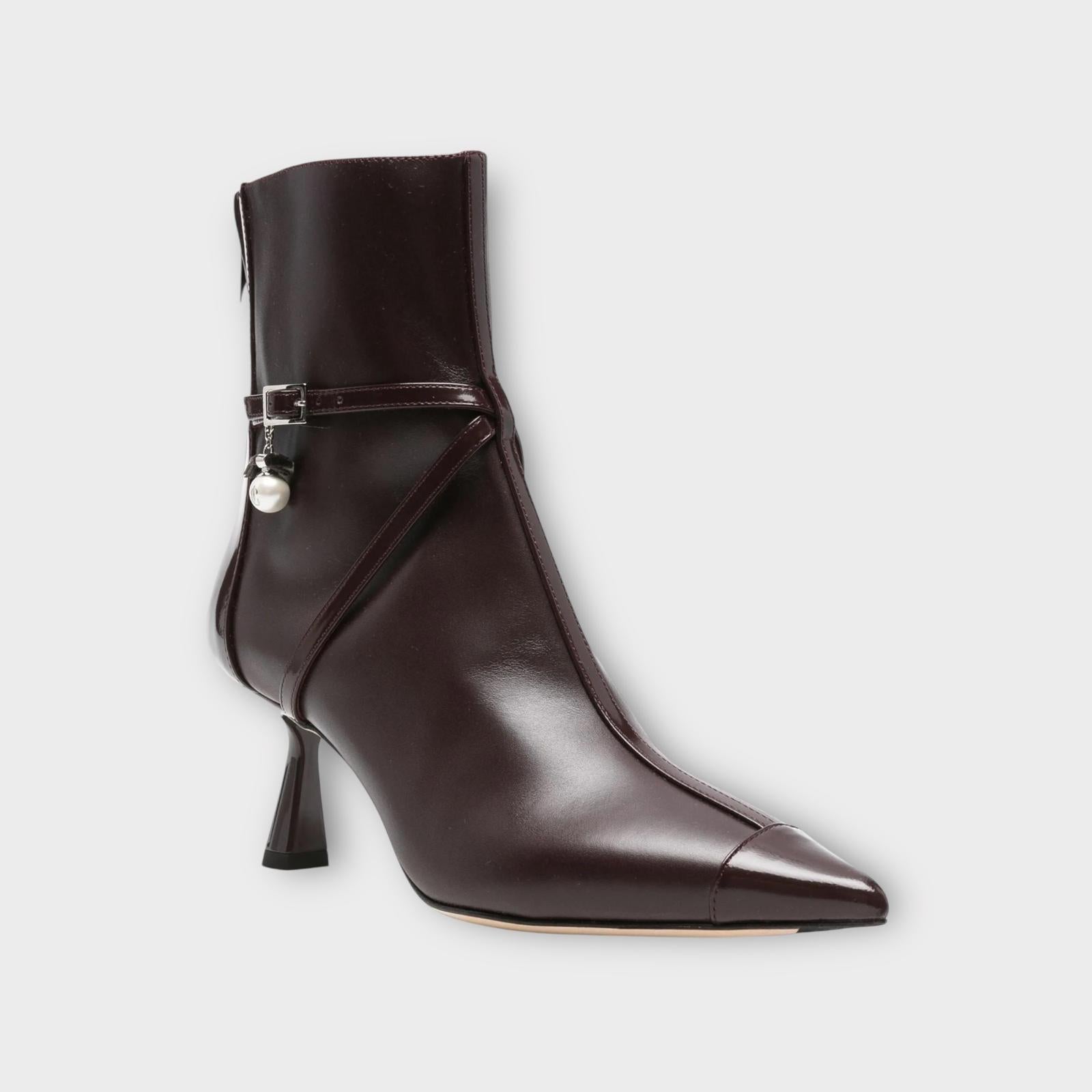Jimmy Choo Ankle Boots Aren 65 Burgundy