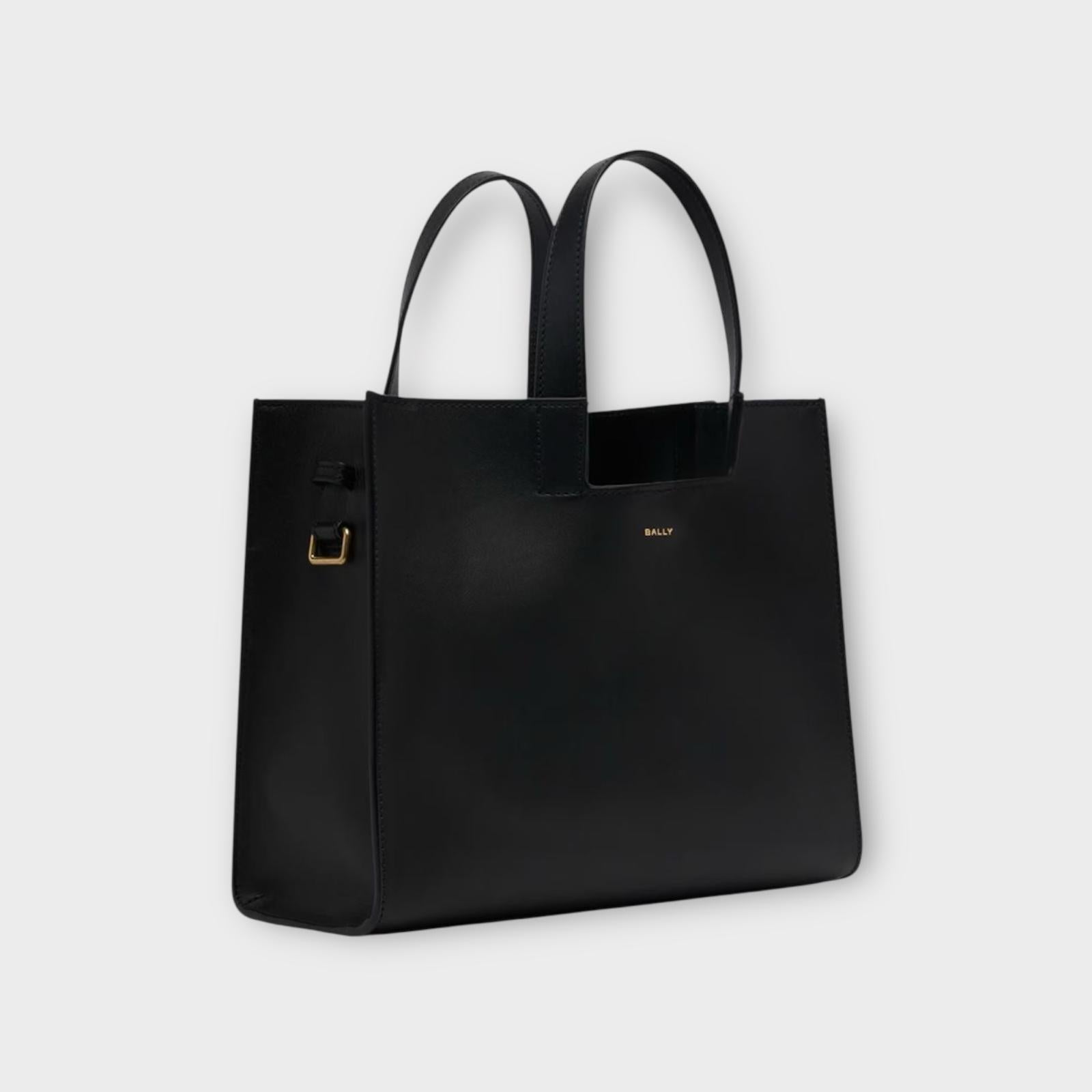 Bally Tote Bag Easy Medium Black