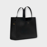 Bally Tote Bag Easy Medium Black