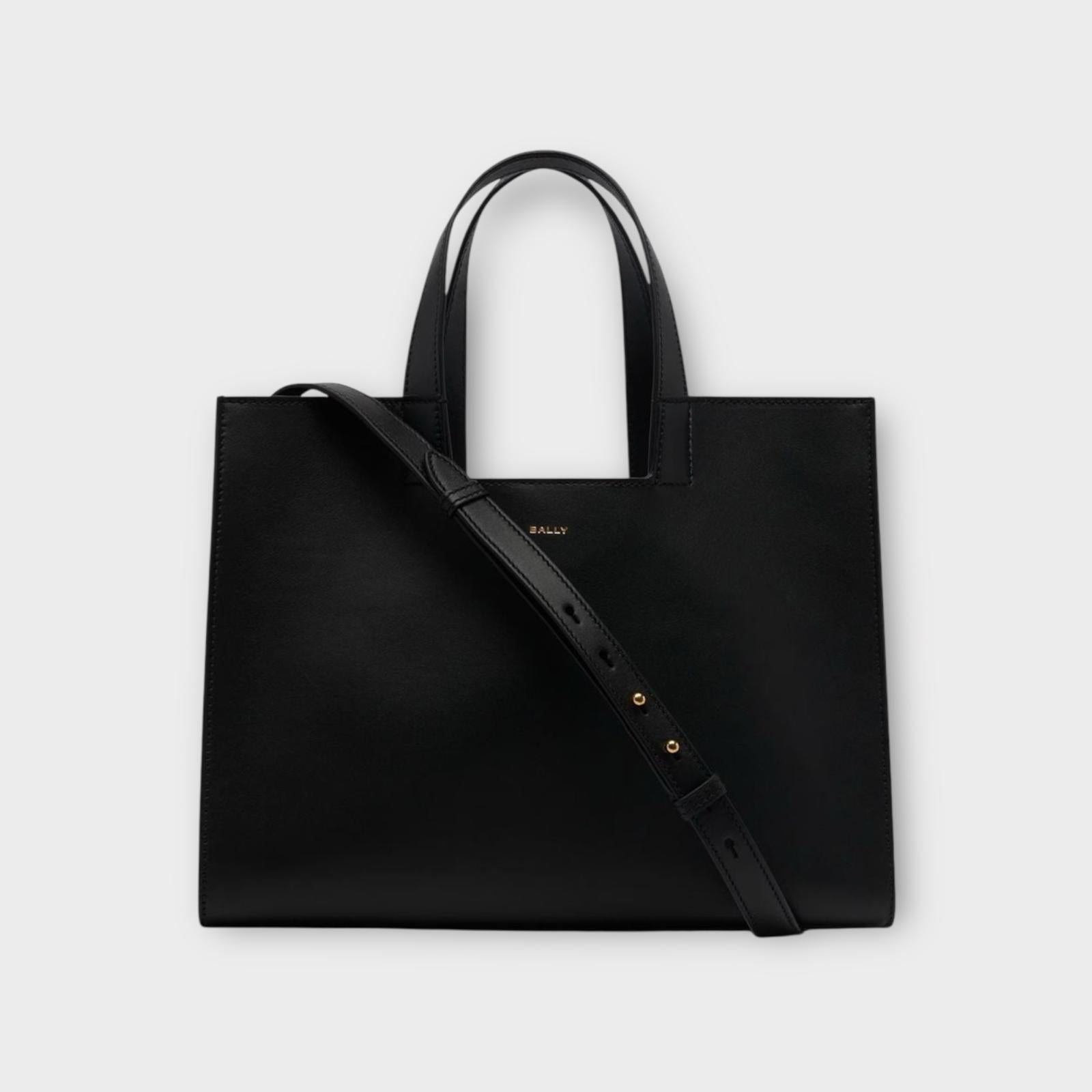 Bally Tote Bag Easy Medium Black